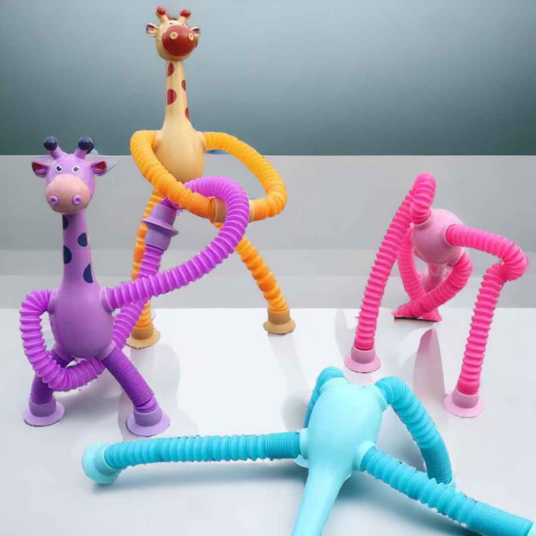 Cueen™ Giraffe Telescopic Suction Toy