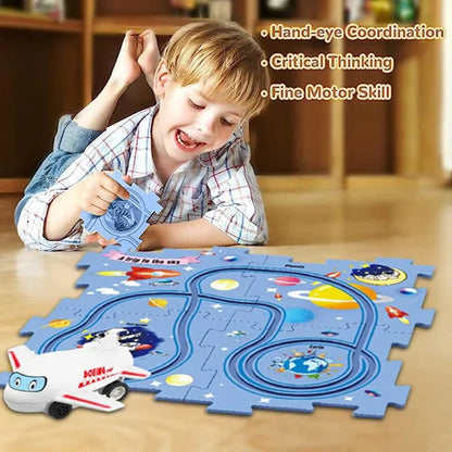 Cueen™ Puzzle Track Car