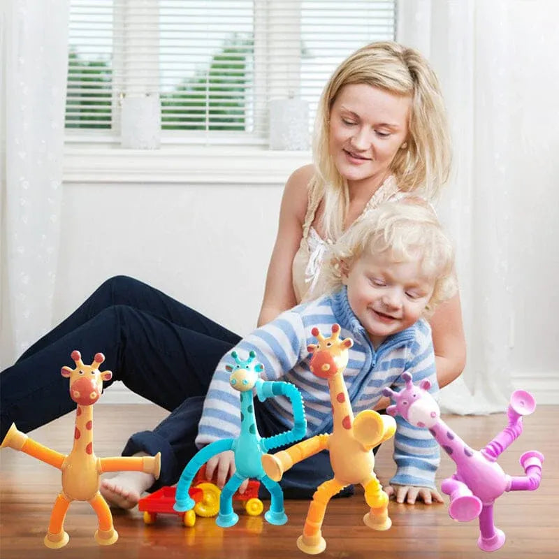 Cueen™ Giraffe Telescopic Suction Toy