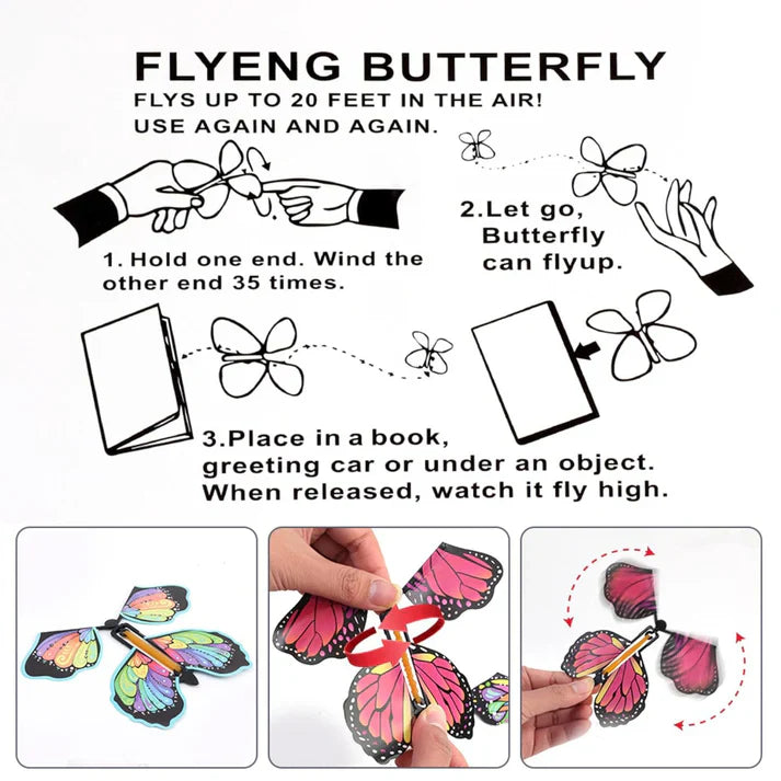 Cueen™ Magic Flying Butterfly Little Magic Tricks