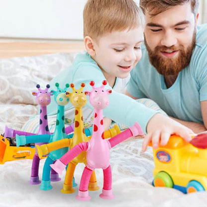 Cueen™ Giraffe Telescopic Suction Toy