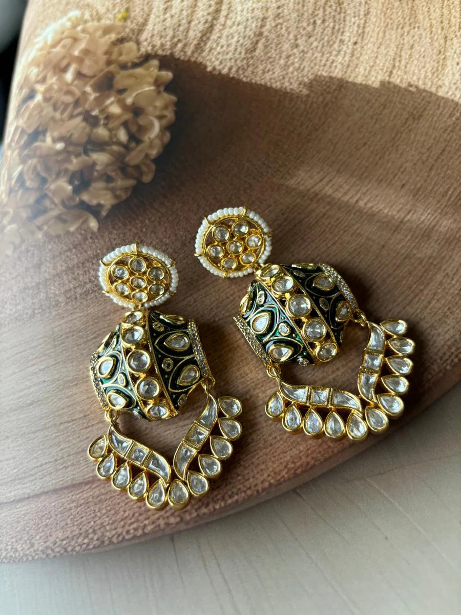 Exclusive Meenakari Gold plated hasli