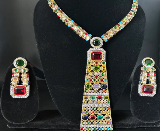 Sabyasachi inspired pendant with earrings