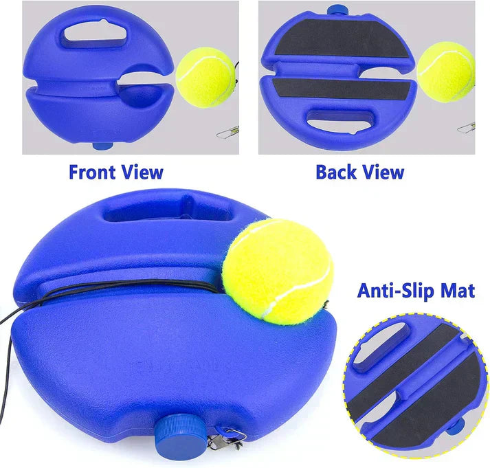 Cueen™ Portable Cricket and Tennis Trainer Rebound Ball