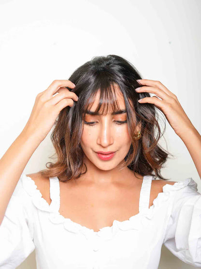 Cueen™ Wispy Clip-In Bangs